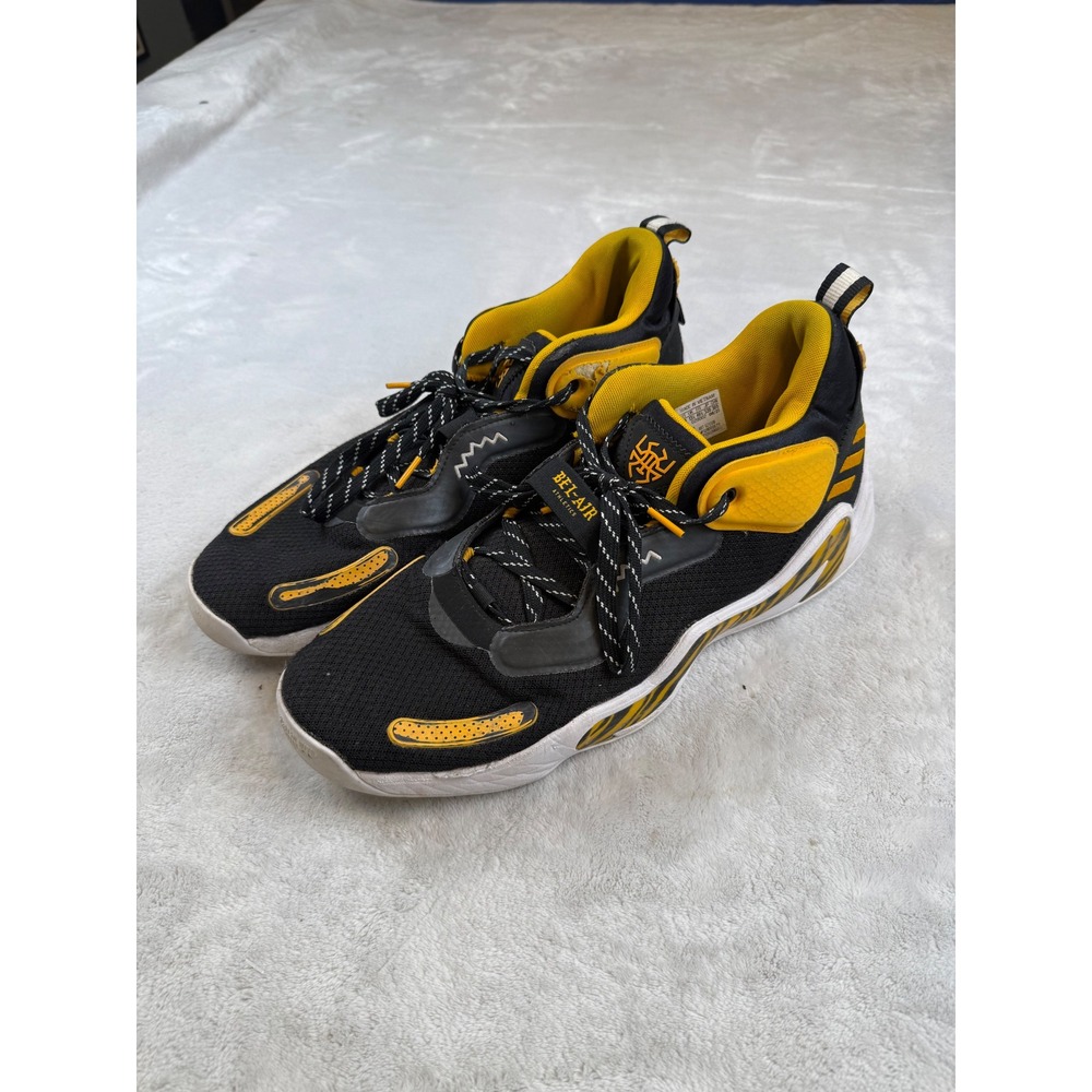Adidas Donovan Mitchell DON Issue 3 Bel-Air Athletics Black Gold GZ5528 Mens 14